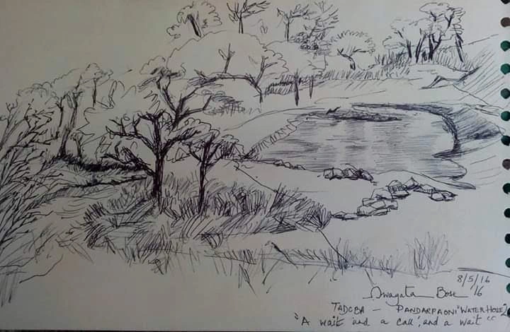 Portrait painting by Swagata Bose